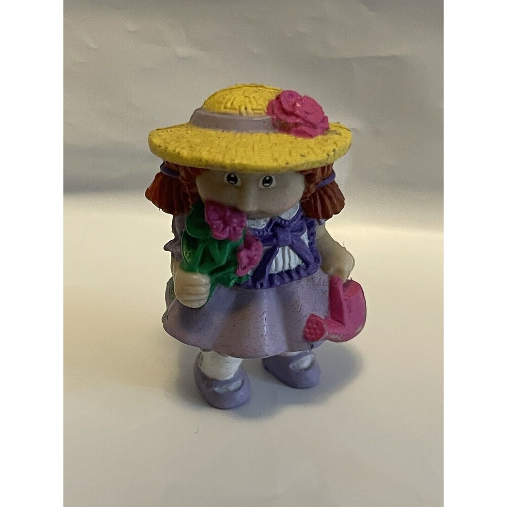 Cabbage Patch Kids Vintage 1984 Flower Girl Watering Can Doll Figure 2.5"